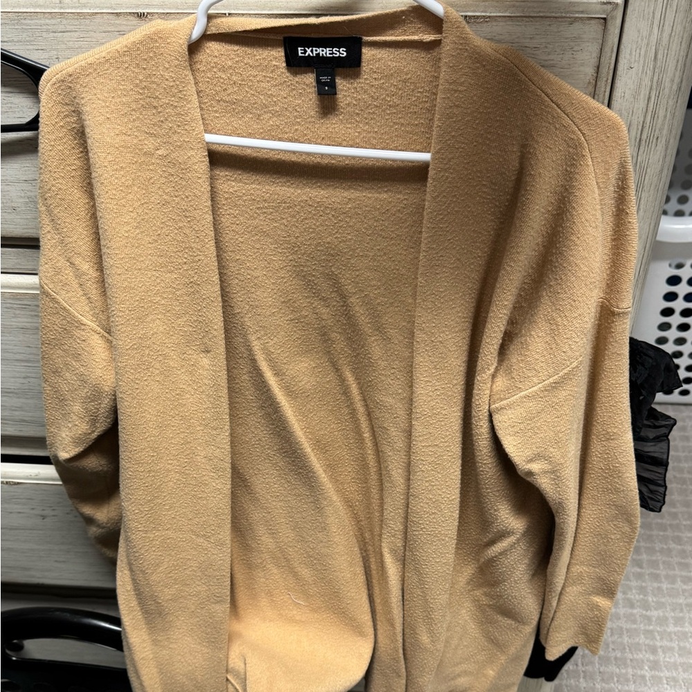 Express Women's Camel Cardigan